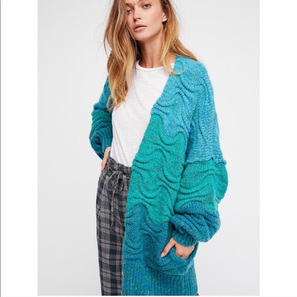 Aquatic Ombre Oversized Cardigan | Poshmark